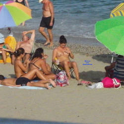 Pic #3 Spanish Beach - Topless Girls, Beach, Brunette, Outdoors, Beach Voyeur