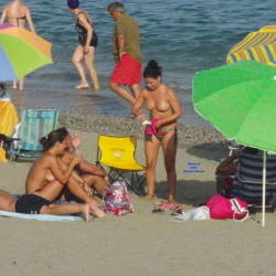 Pic #7 Spanish Beach - Topless Girls, Beach, Brunette, Outdoors, Beach Voyeur