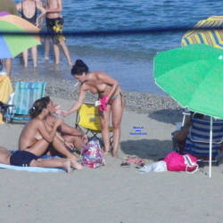 Pic #8 Spanish Beach - Topless Girls, Beach, Brunette, Outdoors, Beach Voyeur