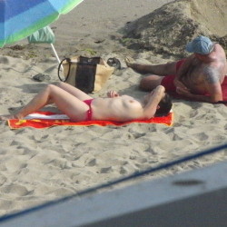 Pic #6 Last Holidays - Topless Girls, Beach, Brunette, Outdoors, Beach Voyeur