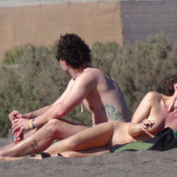 Pic #4 Canaries Beach - Beach, Brunette, Outdoors, Beach Voyeur