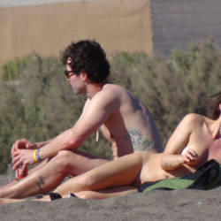 Pic #6 Canaries Beach - Beach, Brunette, Outdoors, Beach Voyeur