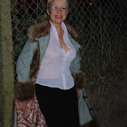 Pic #1 Walk In The Dark, Parts 1 And 2 - Big Tits, Blonde, Outdoors, Amateur, Pantieless Wives