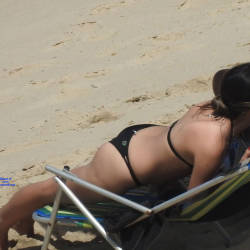 Pic #5 Couple In Pina Beach, Brazil - Beach, Brunette, Outdoors, Bikini Voyeur, Beach Voyeur