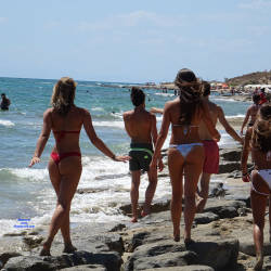 Pic #7 Asses From Southern Italy, Spain And Greece - Beach, Outdoors, Bikini Voyeur, Beach Voyeur