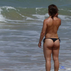 Pic #4 At The Beach With No Shame - Beach, Big Tits, Outdoors, Beach Voyeur