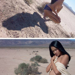 Pic #5 Heels In The Desert - Nude Girls, Big Tits, Brunette, High Heels Amateurs, Outdoors