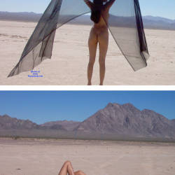 Pic #10 Heels In The Desert - Nude Girls, Big Tits, Brunette, High Heels Amateurs, Outdoors