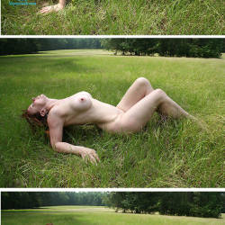 Pic #4 Country Field - Nude Amateurs, Big Tits, Mature, Outdoors, Redhead