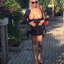 Pic #3 Dirty Slut Sue - Big Tits, Blonde, Public Exhibitionist, Flashing, Outdoors, Public Place, Amateur