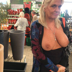 Pic #9 Dirty Slut Sue - Big Tits, Blonde, Public Exhibitionist, Flashing, Outdoors, Public Place, Amateur