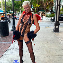 Pic #4 Key West Fantasy Fest 2018 - Topless Girls, Big Tits, Blonde, Outdoors, Public Place