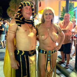 Pic #6 Key West Fantasy Fest 2018 - Topless Girls, Big Tits, Blonde, Outdoors, Public Place