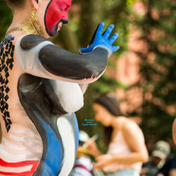 Pic #10 Body Painting - New York City, Example 4 - Nude Girls, Big Ass, Outdoors