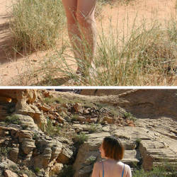 Pic #1 Riverbed Strip And Sun - Nude Girls, Brunette, Outdoors, Nature, Amateur