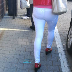 Pic #4 See Through Ass - Public Exhibitionist, Outdoors, Public Place, See Through, Dressed, Amateur