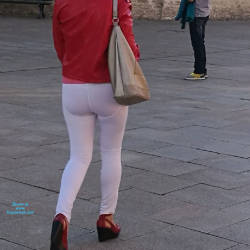 Pic #6 See Through Ass - Public Exhibitionist, Outdoors, Public Place, See Through, Dressed, Amateur