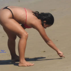 Pic #1 Tight Bikini In Janga Beach - Beach, Brunette, Outdoors, Bikini Voyeur