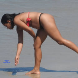 Pic #6 Tight Bikini In Janga Beach - Beach, Brunette, Outdoors, Bikini Voyeur