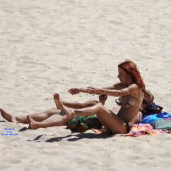 Pic #1 Unexpected Views - Beach, Outdoors, Redhead, Beach Voyeur