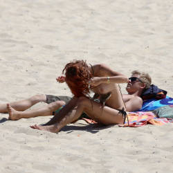 Pic #5 Unexpected Views - Beach, Outdoors, Redhead, Beach Voyeur