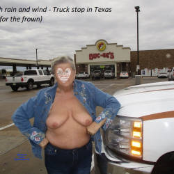 Pic #3 Texas Road Trip - Big Tits, Public Exhibitionist, Flashing, Outdoors, Public Place, Amateur, Mature