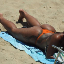 Pic #2 Orange Bikini From Recife City, Brazil - Beach, Outdoors, Bikini Voyeur