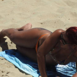 Pic #4 Orange Bikini From Recife City, Brazil - Beach, Outdoors, Bikini Voyeur