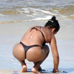 Pic #4 Anonima - Beach, Brunette, Outdoors, Bikini Voyeur, Firm Ass