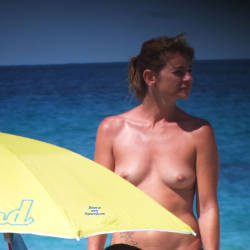 Pic #6 Topless - Topless Girls, Beach, Big Tits, Brunette, Outdoors, Beach Voyeur