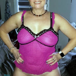 Pic #3 Wife Posing For More Pictures - Wives In Lingerie, Big Tits, Mature, Shaved, Amateur