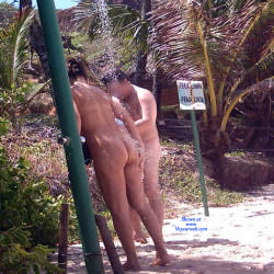 Pic #4 Couple In Tambaba Beach - Nude Girls, Brunette, Outdoors, Beach Voyeur