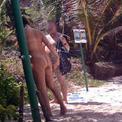 Pic #5 Couple In Tambaba Beach - Nude Girls, Brunette, Outdoors, Beach Voyeur