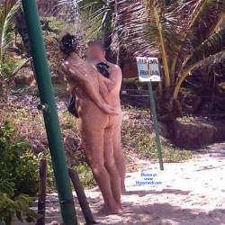 Pic #6 Couple In Tambaba Beach - Nude Girls, Brunette, Outdoors, Beach Voyeur