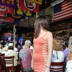 Pic #1 Spring Break - Brunette, Public Exhibitionist, Flashing, Outdoors, Public Place, Amateur