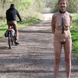 Pic #5 In The Woods - Nude Wives, Public Exhibitionist, Outdoors, Amateur, Body Piercings