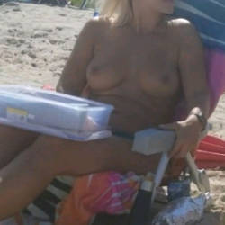 Pic #4 Haulover Beach, FL Pt.1 - Nude Girls, Beach, Big Tits, Brunette, Outdoors, Shaved, Beach Voyeur