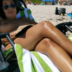 Pic #5 Haulover Beach, FL Pt.1 - Nude Girls, Beach, Big Tits, Brunette, Outdoors, Shaved, Beach Voyeur