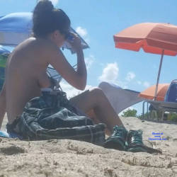 Pic #2 Argentinian At Haulover Beach - Topless Girls, Beach, Brunette, Outdoors, Beach Voyeur