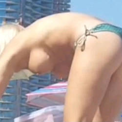 Pic #6 Haulover Beach Pt. 3 - Beautiful Blonde - Topless Girls, Beach, Big Tits, Blonde, Outdoors, Beach Voyeur