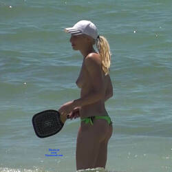 Pic #4 Blond Girl - Topless Girls, Beach, Blonde, Outdoors, Beach Voyeur