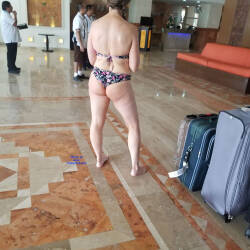 Pic #2 Fun In Mexico - Public Exhibitionist, Flashing, Outdoors, Public Place, Amateur, Brunette