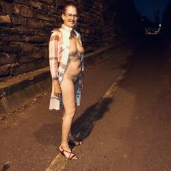 Pic #10 Fun Night - Nude Wives, Big Tits, Public Exhibitionist, Flashing, Outdoors, Public Place, Shaved, Amateur