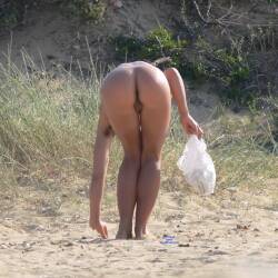 Pic #8 Gymnastics On The Beach - Nude Girls, Beach, Brunette, Outdoors, Bush Or Hairy, Firm Ass, Beach Voyeur