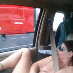 Pic #6 Nashville Roadtrip - Big Tits, Brunette, Public Exhibitionist, Amateur, Tattoos