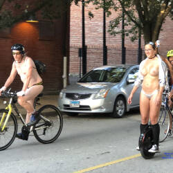 Pic #9 Annual Bike Ride - Big Tits, Brunette, Outdoors