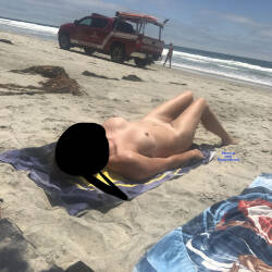 Pic #4 Busted By Lifeguards - Nude Girls, Beach, Big Tits, Outdoors, Amateur