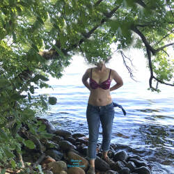 Pic #7 Just A Soccer Mom Stripping Out Of Her Jeans - Nude Wives, Outdoors, Amateur