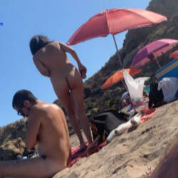 Pic #5 Nice Chick On The Beach - Nude Girls, Beach, Big Tits, Brunette, Outdoors, Beach Voyeur