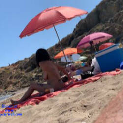 Pic #4 Nice Chick On The Beach - Nude Girls, Beach, Big Tits, Brunette, Outdoors, Beach Voyeur